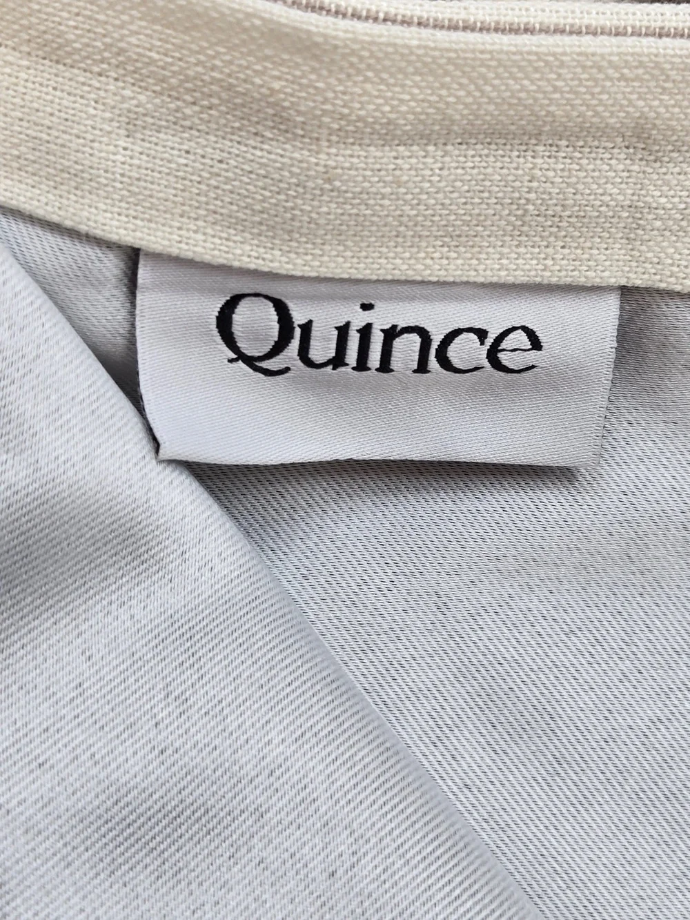 NWT QUINCE Set 2 48x84 Coastal Stripe Linen Cotton True Blackout Curtains 9296